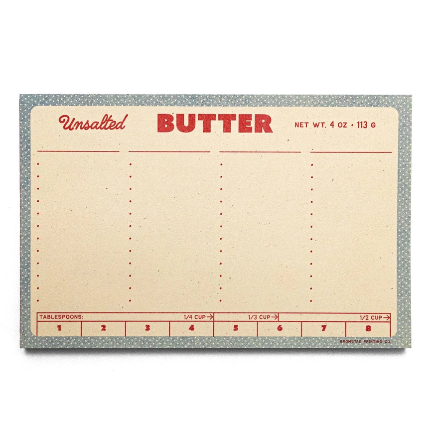 Butter Risograph Notepad
