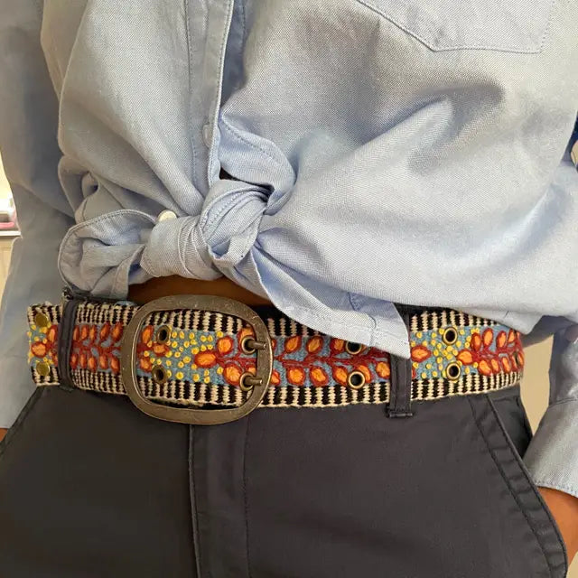 Embroidered Wool Belts