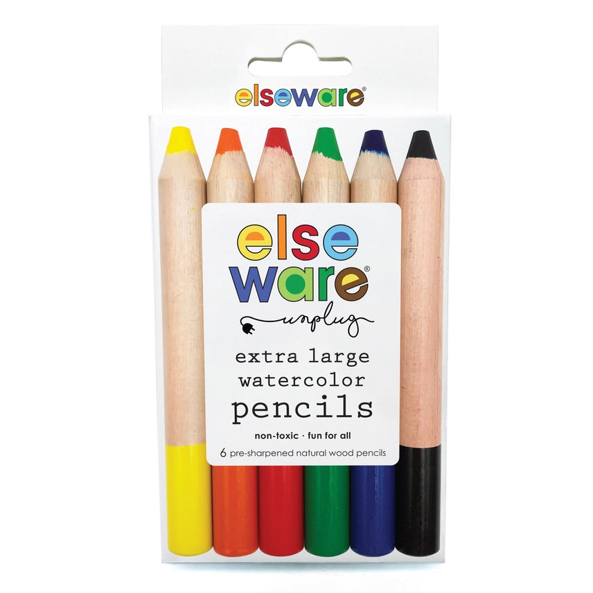 Extra Large Watercolor Pencils with Sharpener
