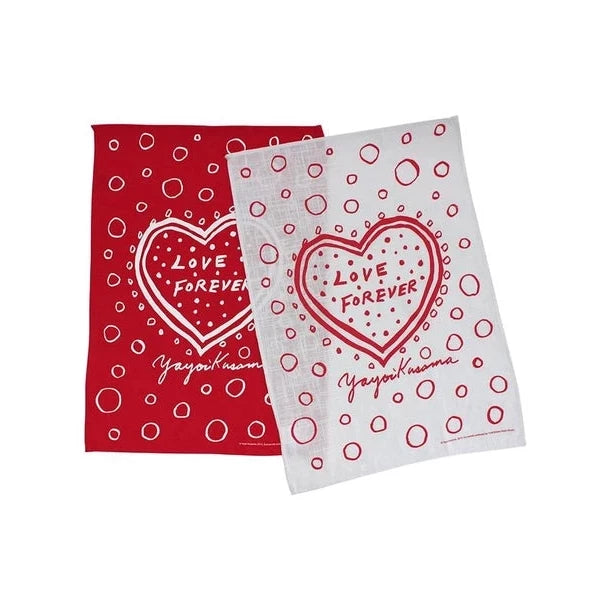 Love Forever Domestic Art Towel Set X Yayoi Kusama