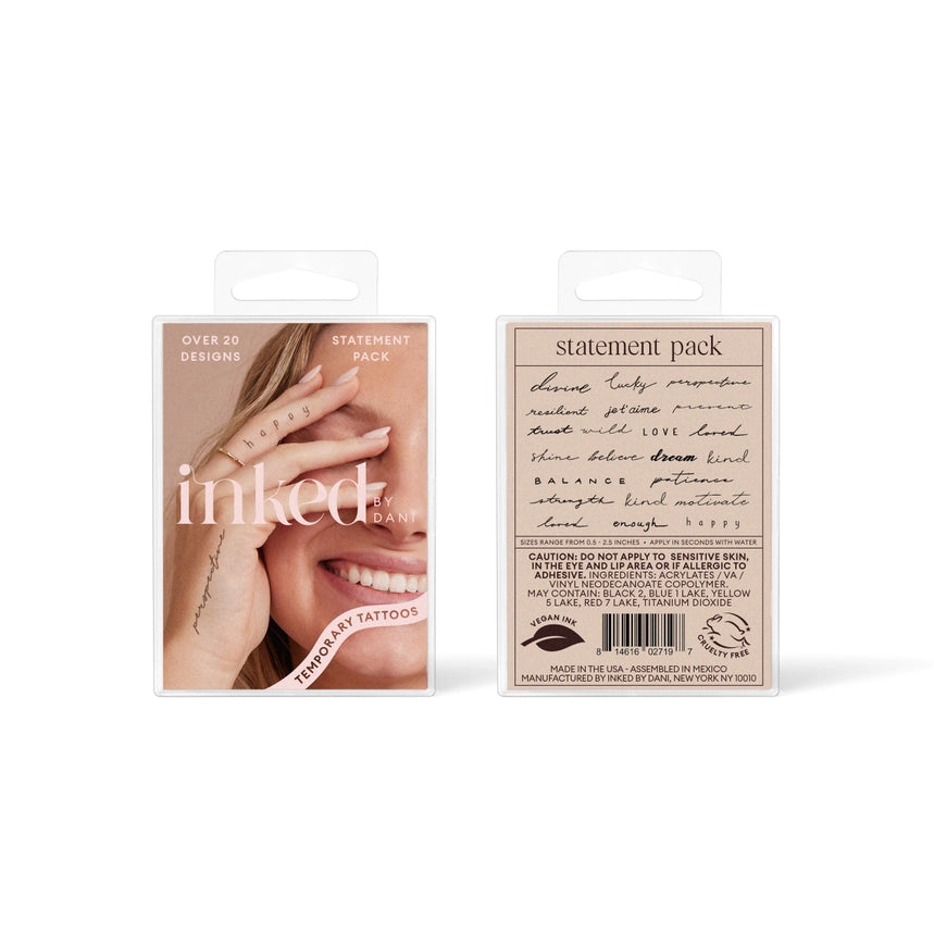 INKED by Dani Temporary Tattoos