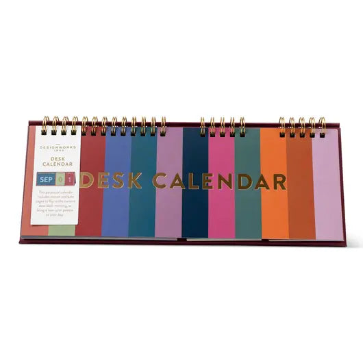 Colorblock Perpetual Desk Calendar