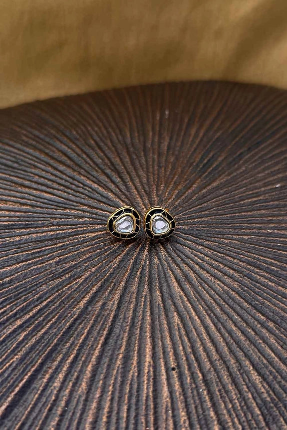 Moonlit Kundan Stud Earrings