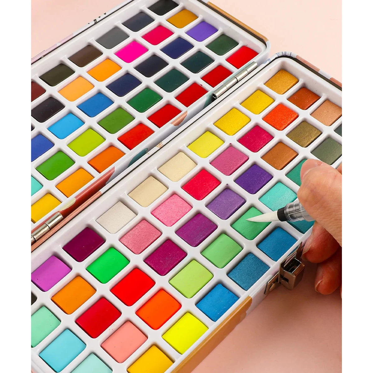 Watercolor Set of 100 with Brush