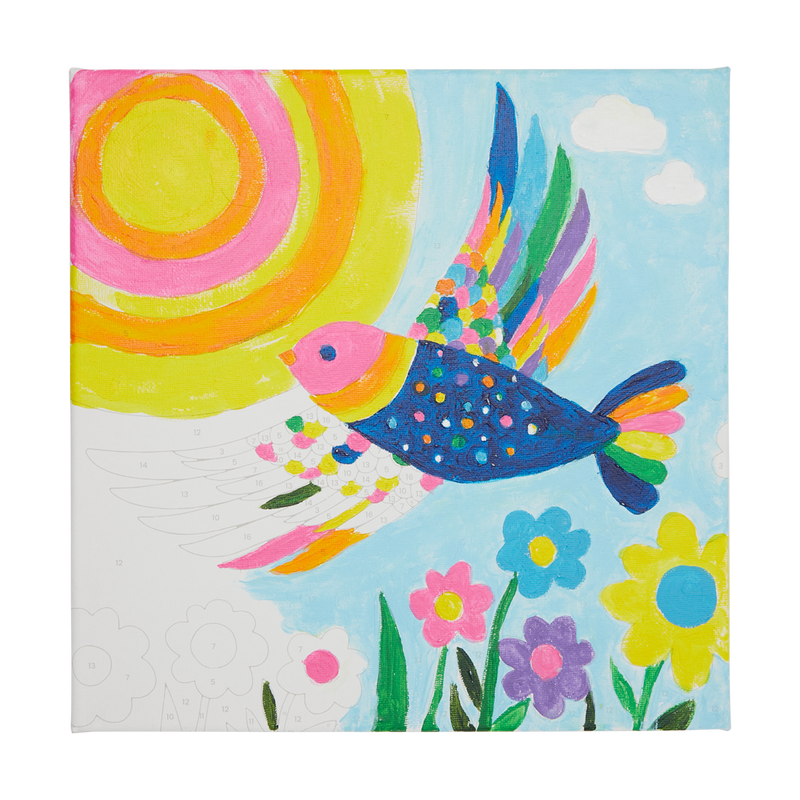 Colorific Canvas Paint by Number Kit: Brilliant Bird