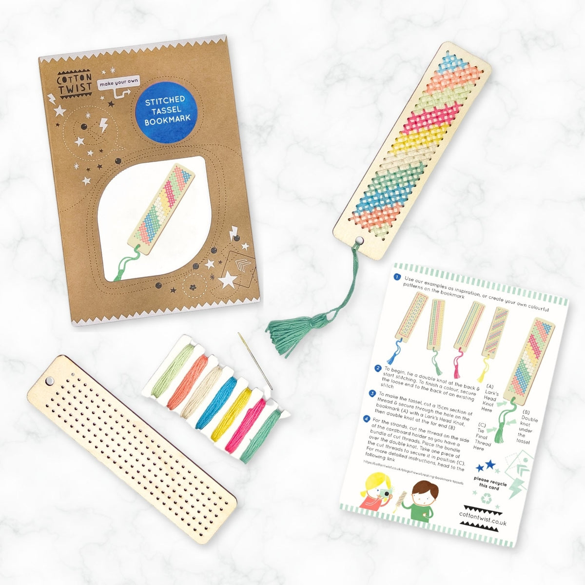 Make Your Own Stitched Tassel Bookmark Kit