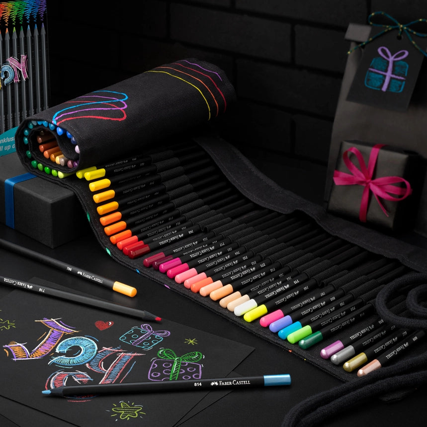 Super Soft Black Edition Colored Pencils, 72 Ct. Roll