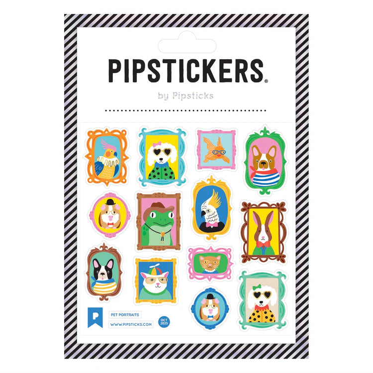 Pipsticks Pet Portrait Sticker Sheet