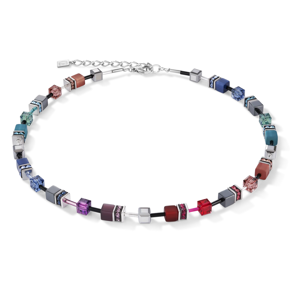Coeur De Lion GeoCUBE® Art Nouveau Multicolor Necklace