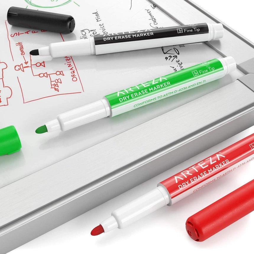 Arteza® Dry Erase Markers Set, Fine Tip - Assorted, 36 Pc.