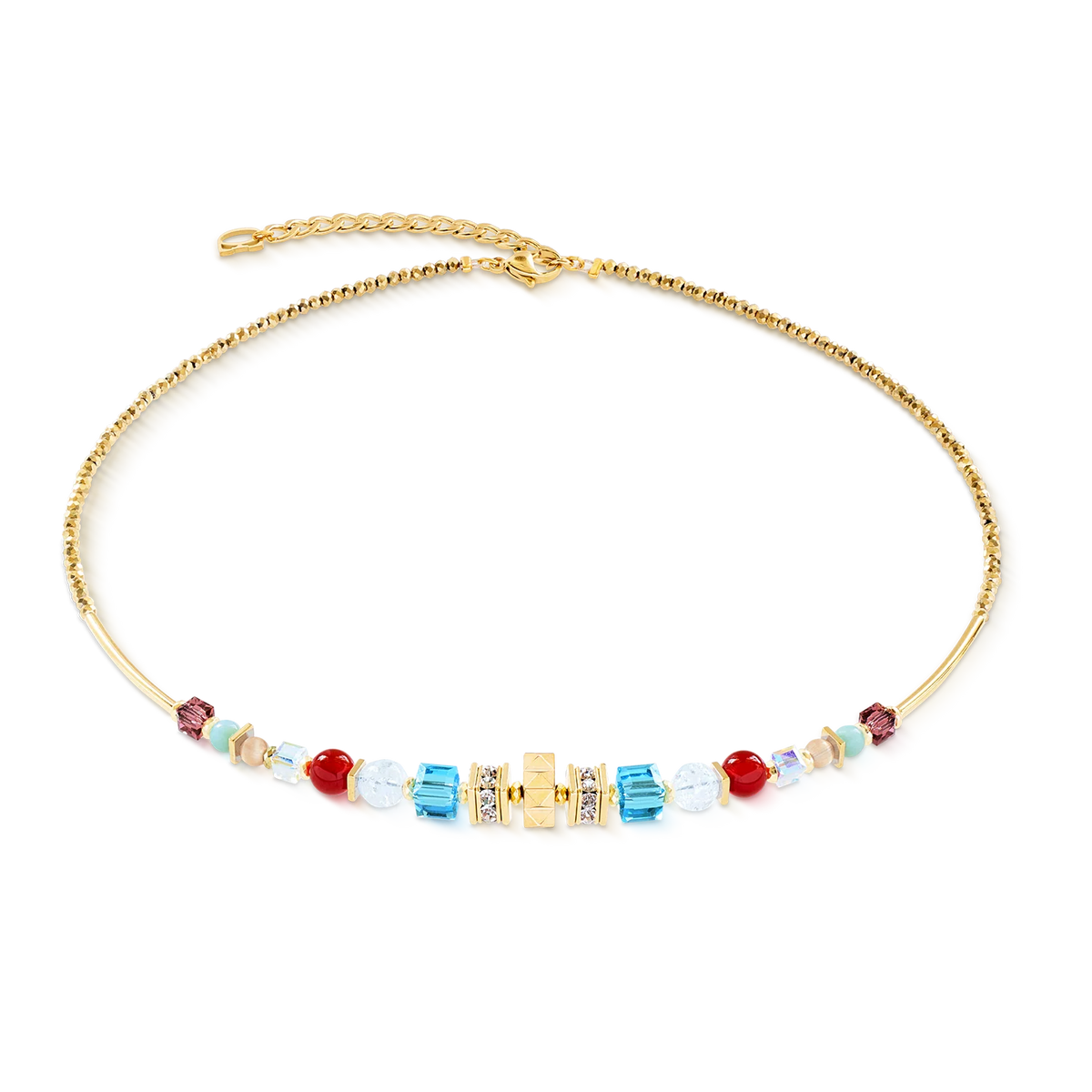 Coeur De Lion Necklace Shape Mix Nexus Gold - Multicolor