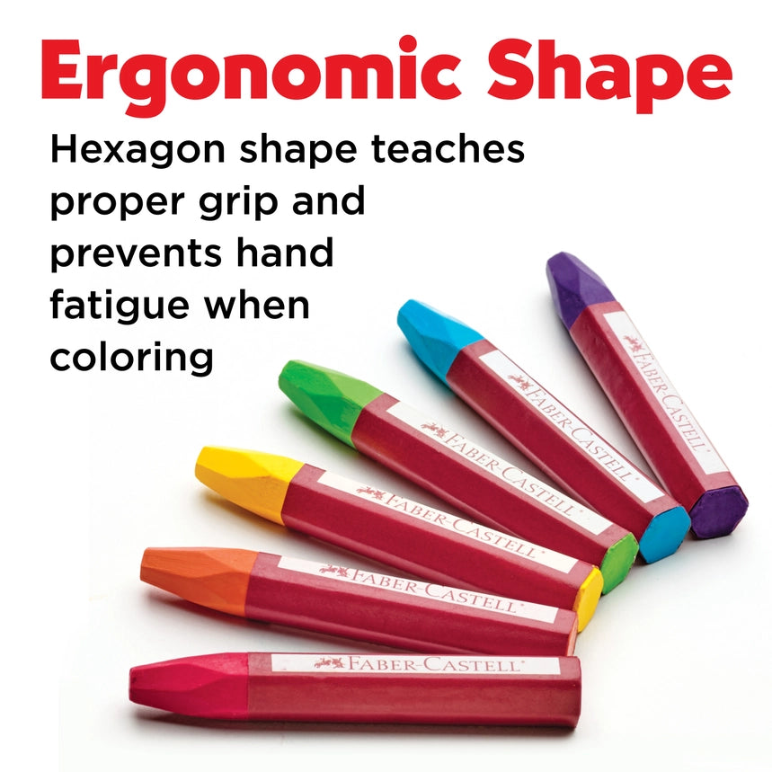 24 Oil Pastels in Storage Case For Kids