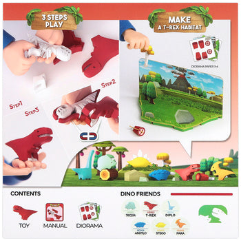 Halftoys Red T-Rex Multi-Sensory Toy