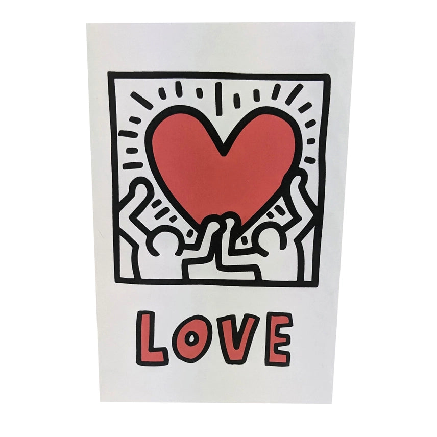 Keith Haring Love Pop Up Greeting Card