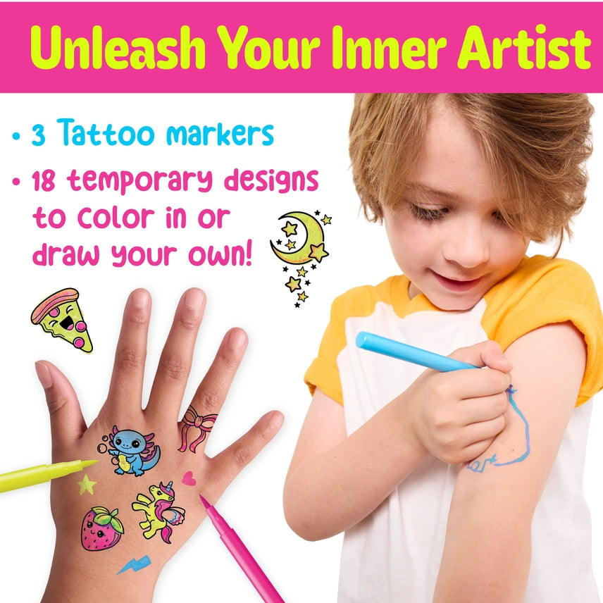 Neon Temporary Tattoo Kit