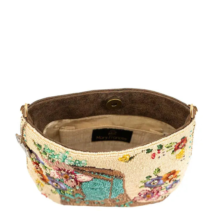 Mary Frances Line Dance Beaded Crossbody Bag