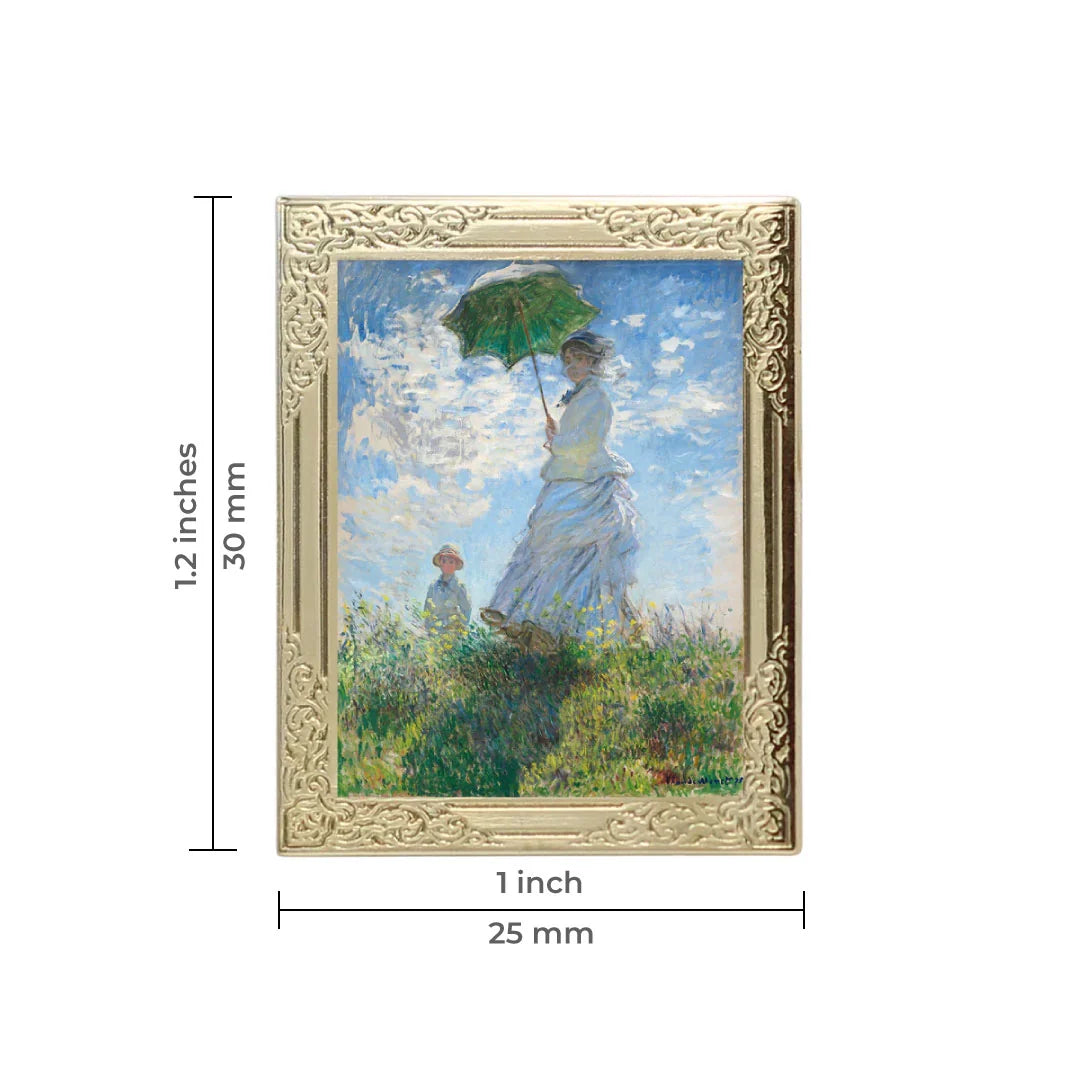 Madame Monet Art Frame Pin - Fine Art Lapel Pin