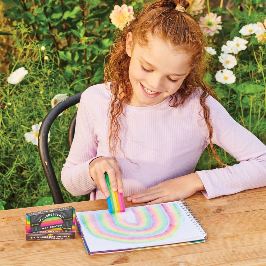 Fluorescent Rainbow Jumbo Crayon