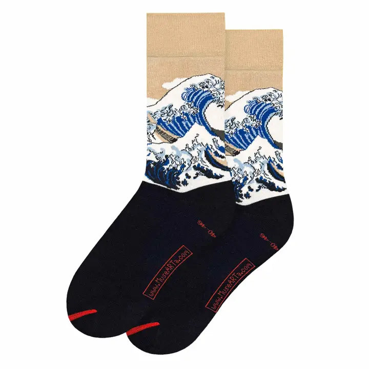 Calcetines de la Gran Ola de Hokusai para mujer