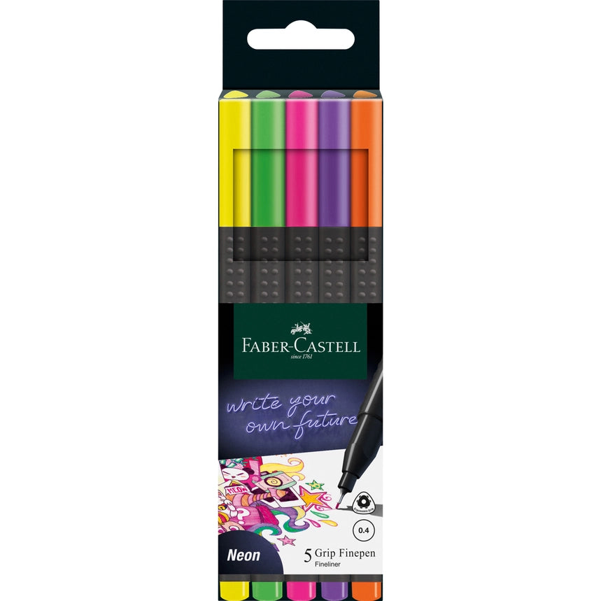 Grip Fineliner Thin Markers 6ct Set