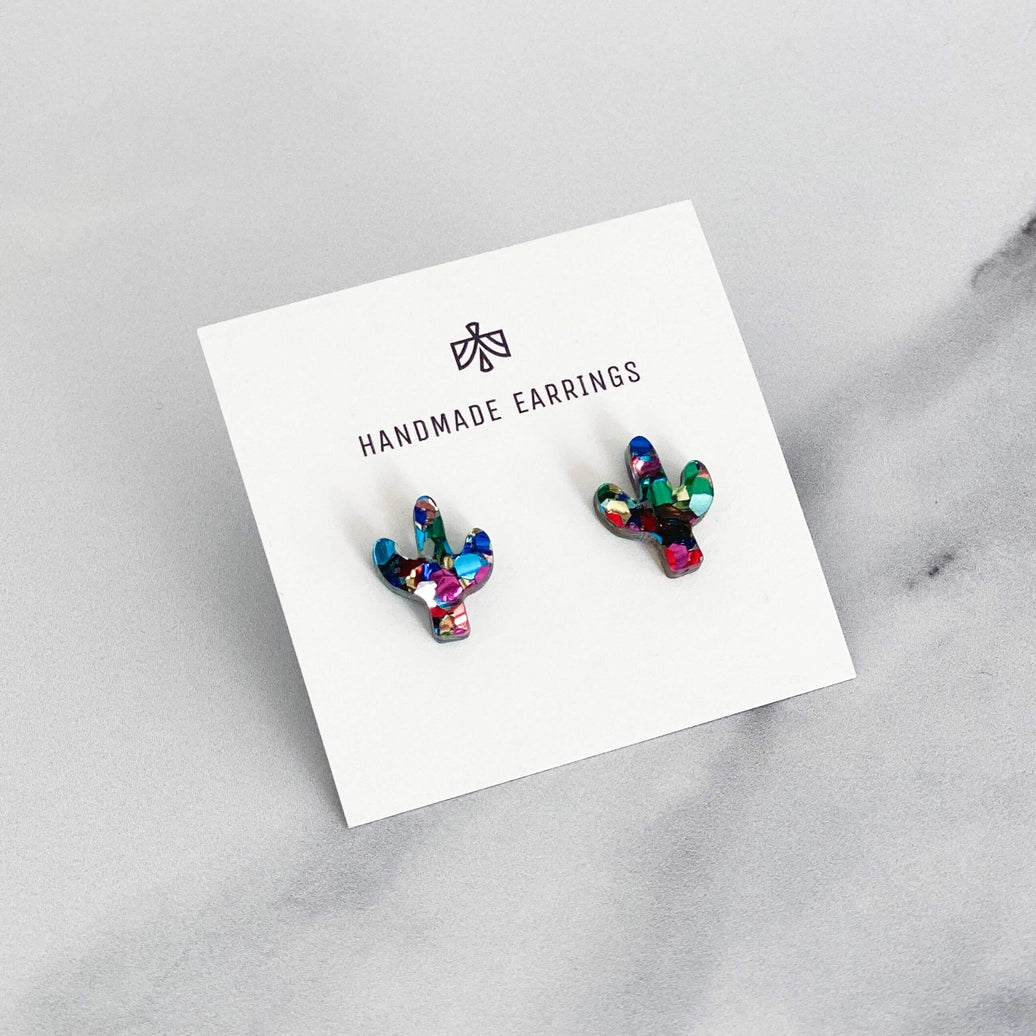 Cactus Stud Earrings