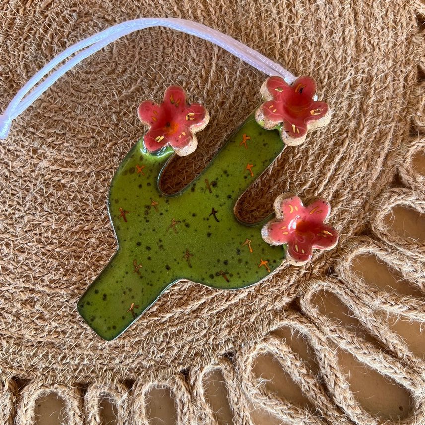Saguaro Blossom Ceramic Ornaments