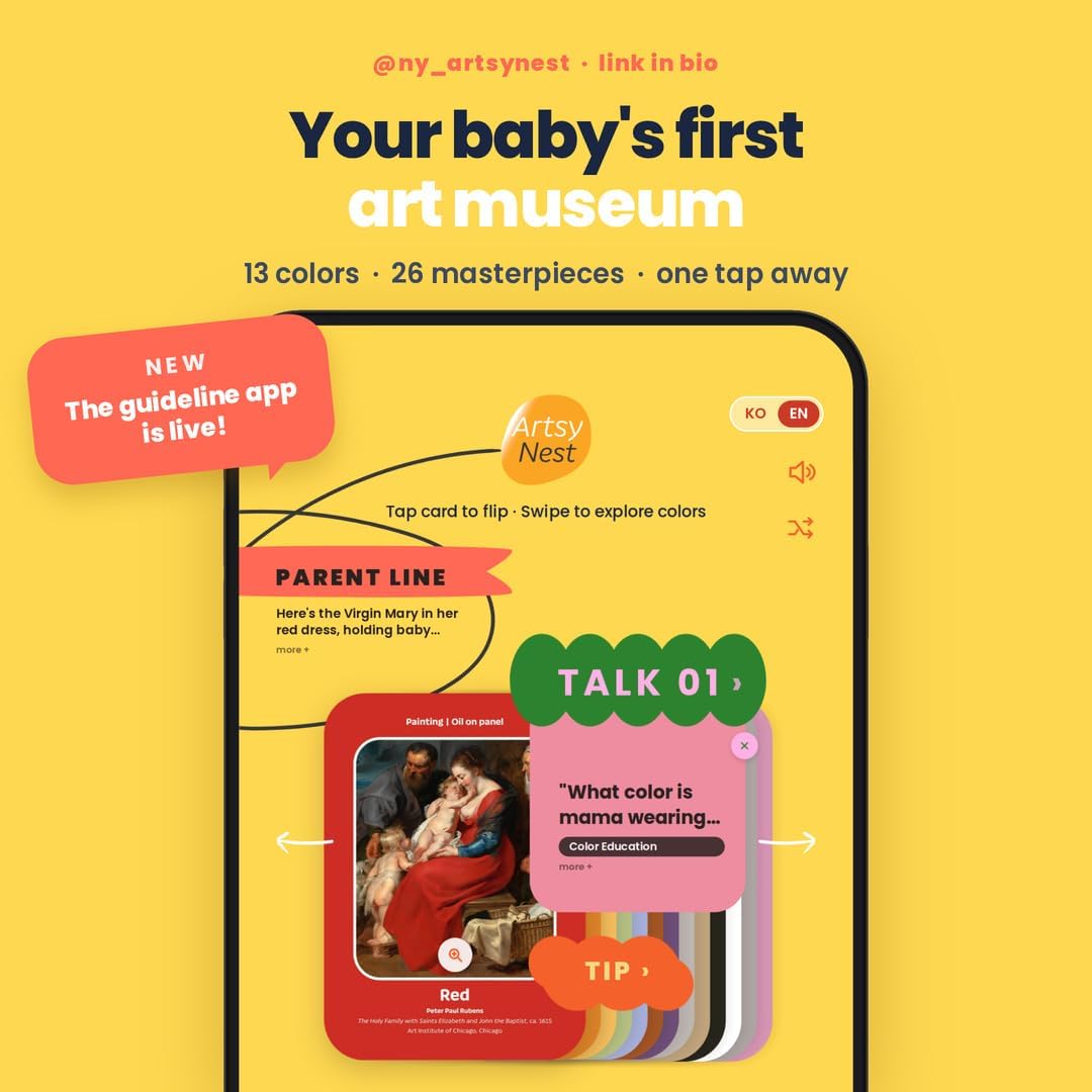 Baby's Art Journey: 13 Color Cards