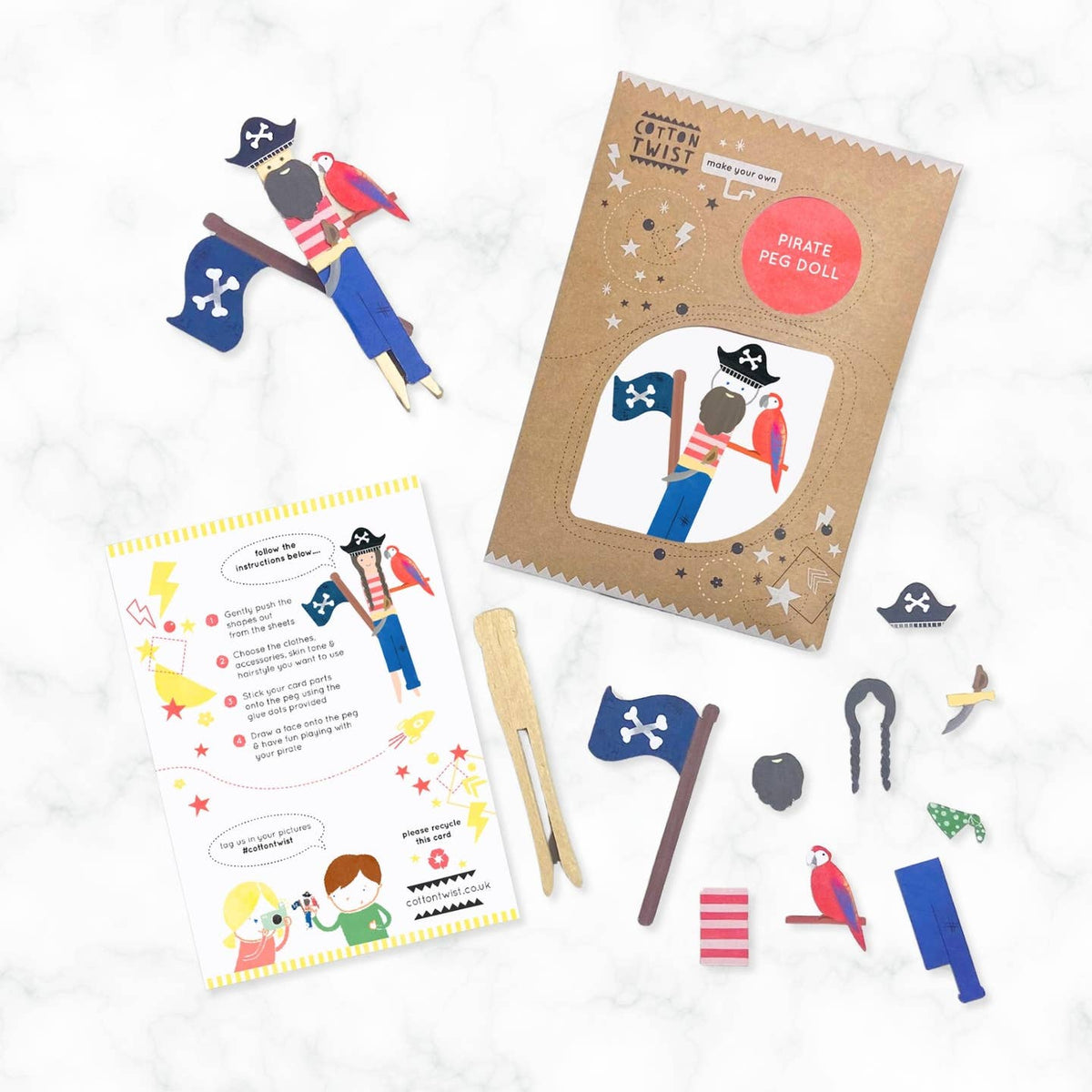 Make Your Own Pirate Peg Doll