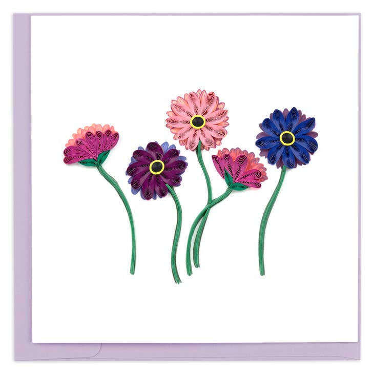 Gerbera Daisies II Quilling Card