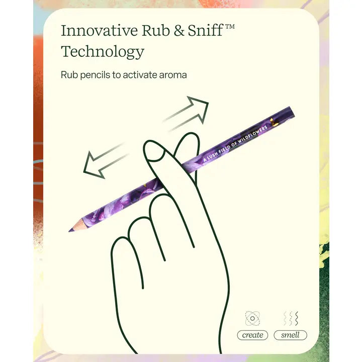 Rub &amp; Sniff Scented Colored Pencils - 10-pack