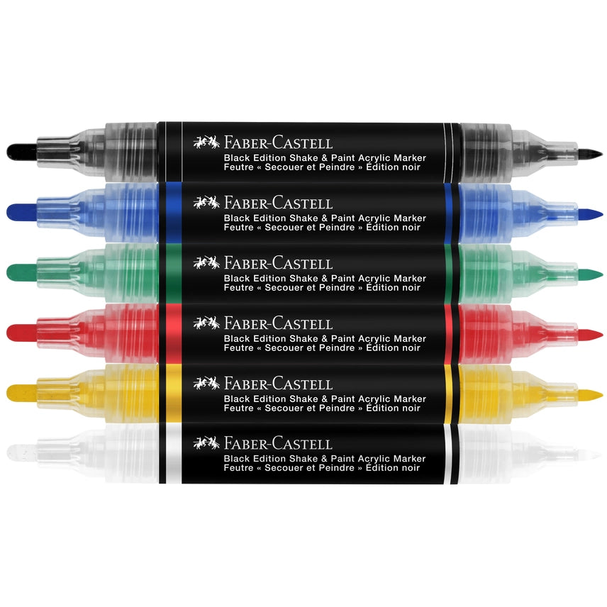 Shake &amp; Paint Acrylic Markers Set of 6 in Classic Colors