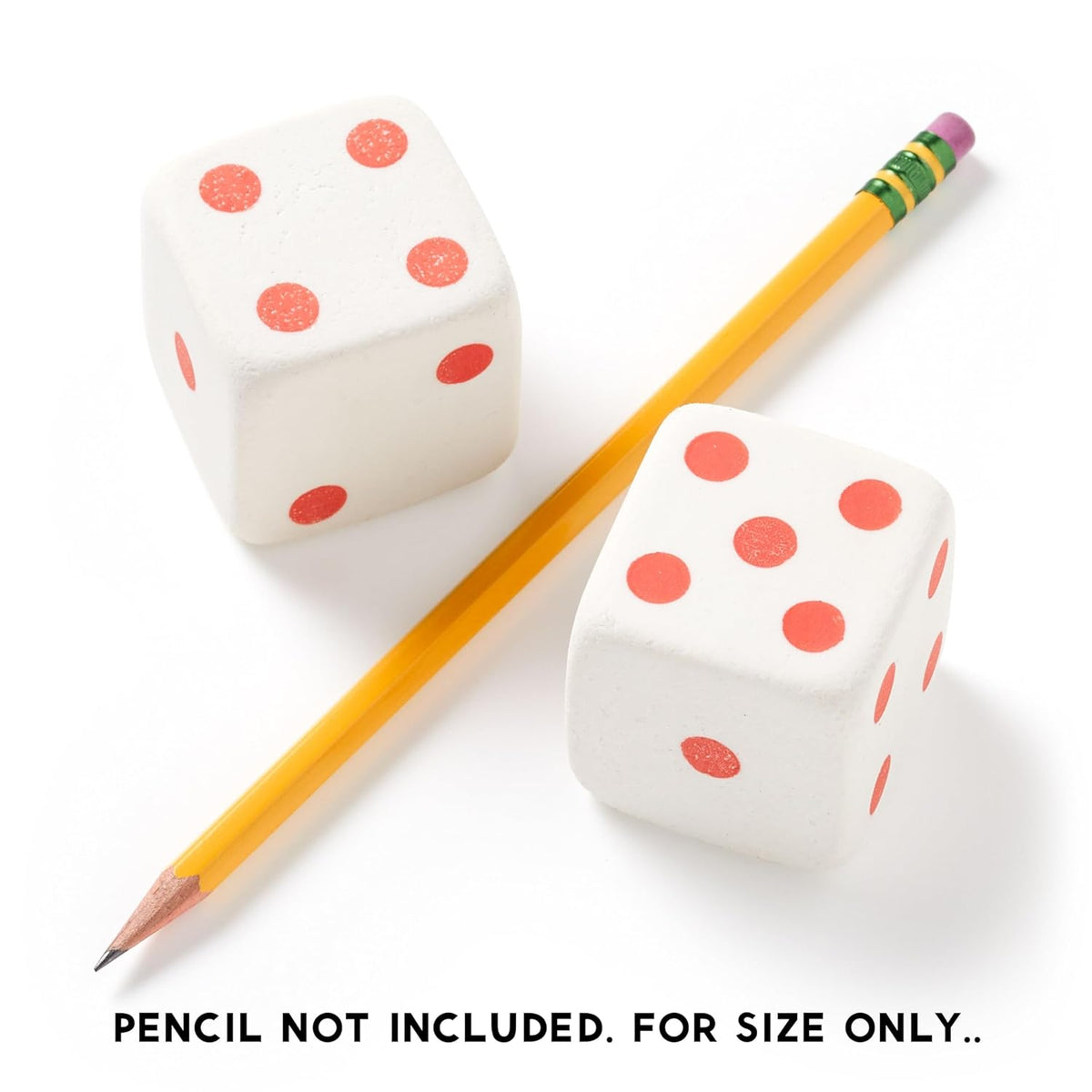 Make Big Mistakes Giant Dice Eraser Set