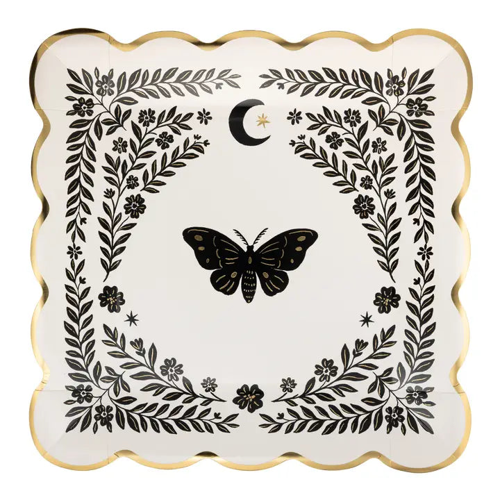 Moonlight Moths Paper Plate Set