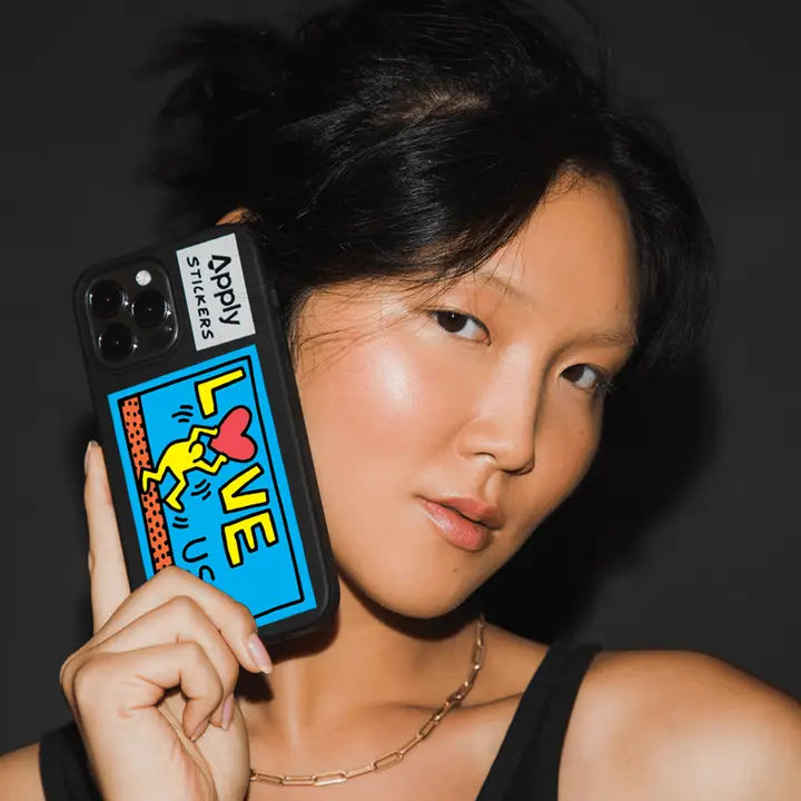 Apply Stickers Haring Love USA Sticker