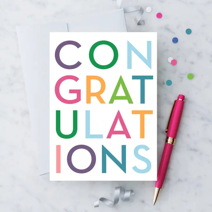 Tarjeta de felicitación de felicitaciones 