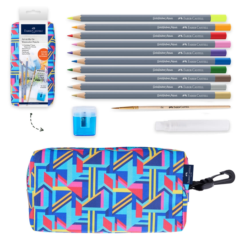 Art On the Go Watercolor Pencil Set For Artists