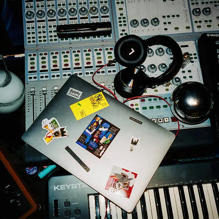 Apply Stickers Basquiat Trumpet Die Cut Sticker