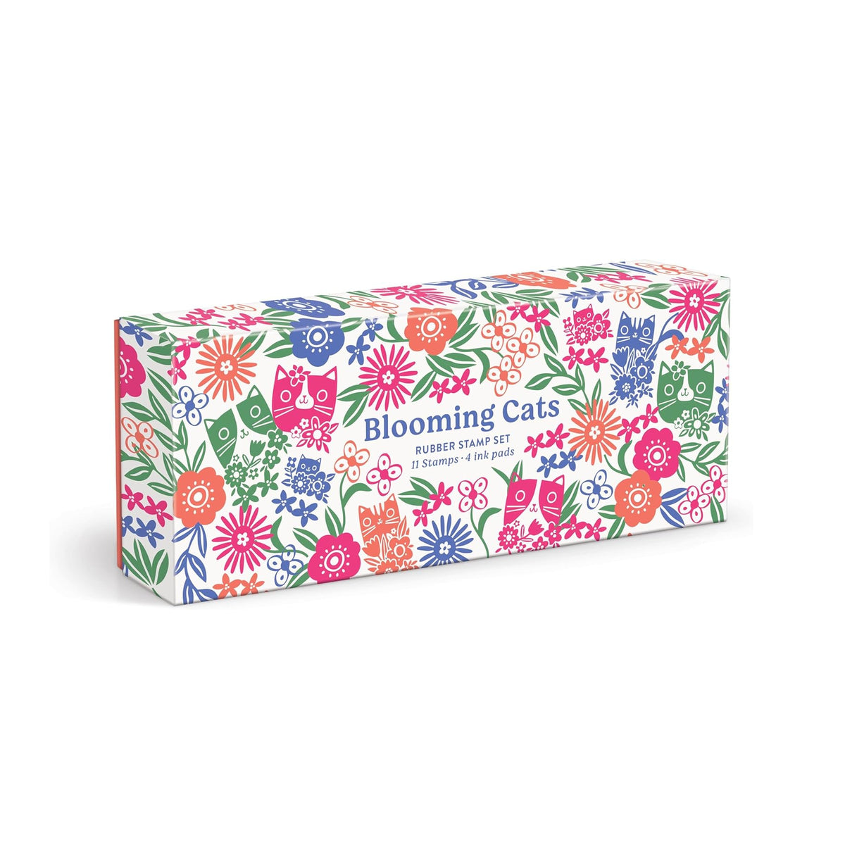 Blooming Cats Rubber Stamp Set