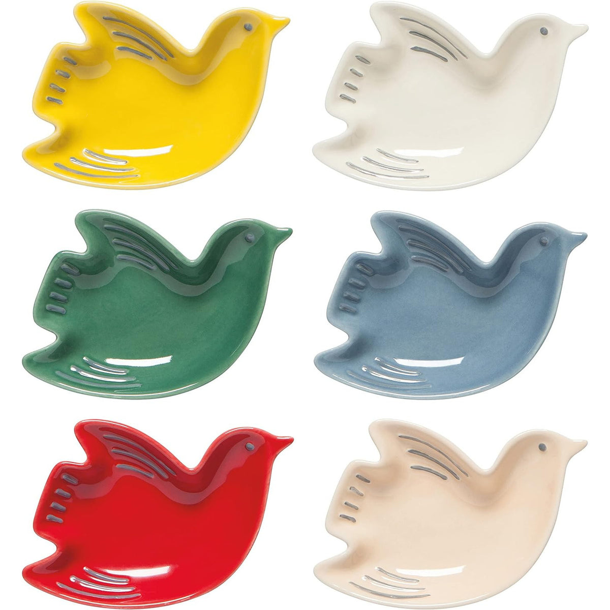 Bird Shaped Ceramic Pinch Bowls