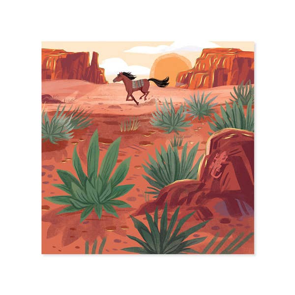 Western Horse Pop Up Card