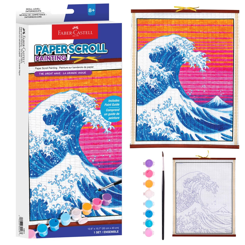Great Wave Paper Scroll Painting Kit