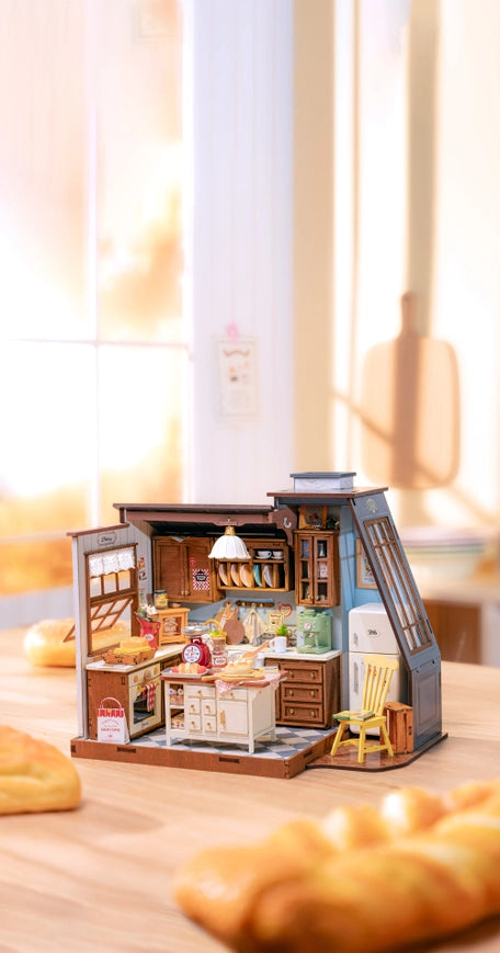 DIY Miniature House Kit: Baking Kitchen