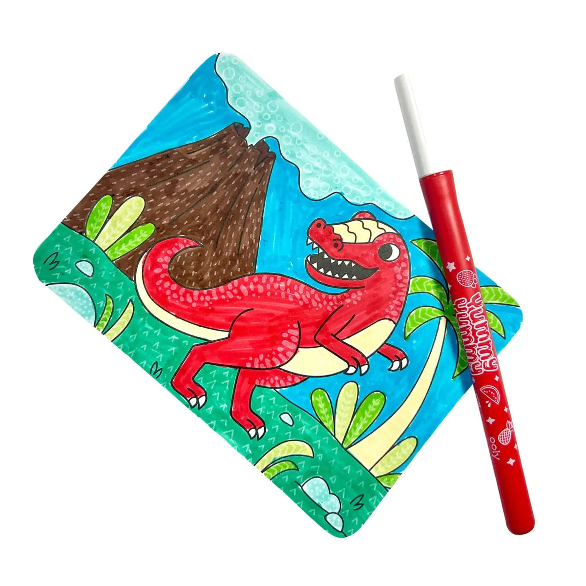 Dino Tales-Undercover Art Hidden Pattern Coloring Activity Art Cards