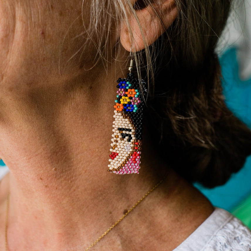 Split Frida Kahlo Earrings