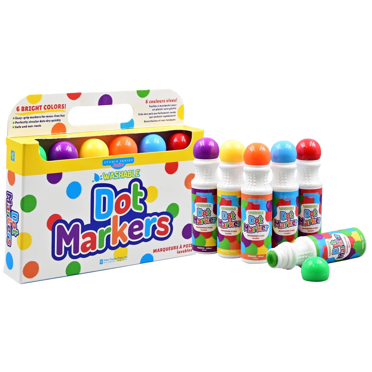 Junior Washable Dot Markers (Set of 6)