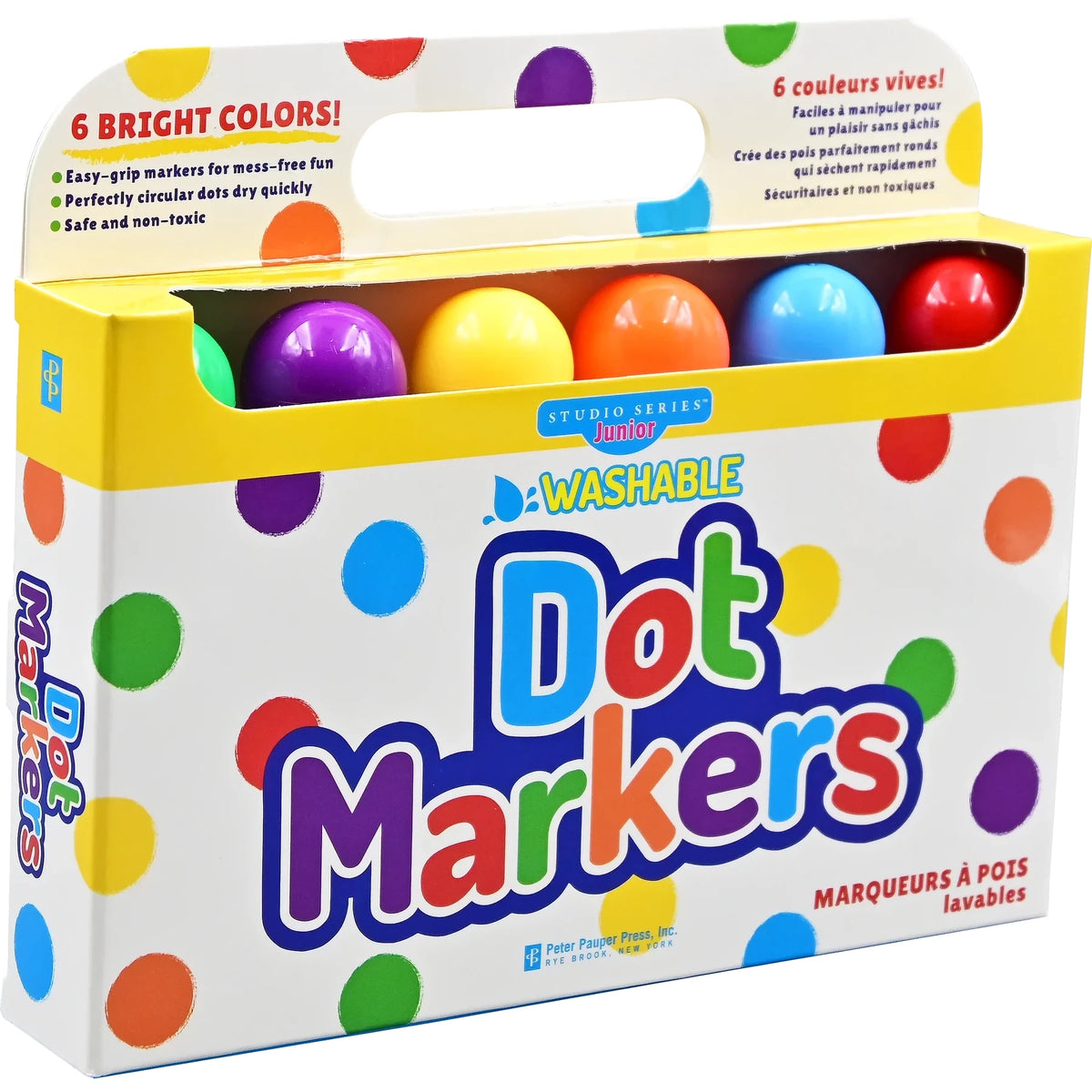 Junior Washable Dot Markers (Set of 6)