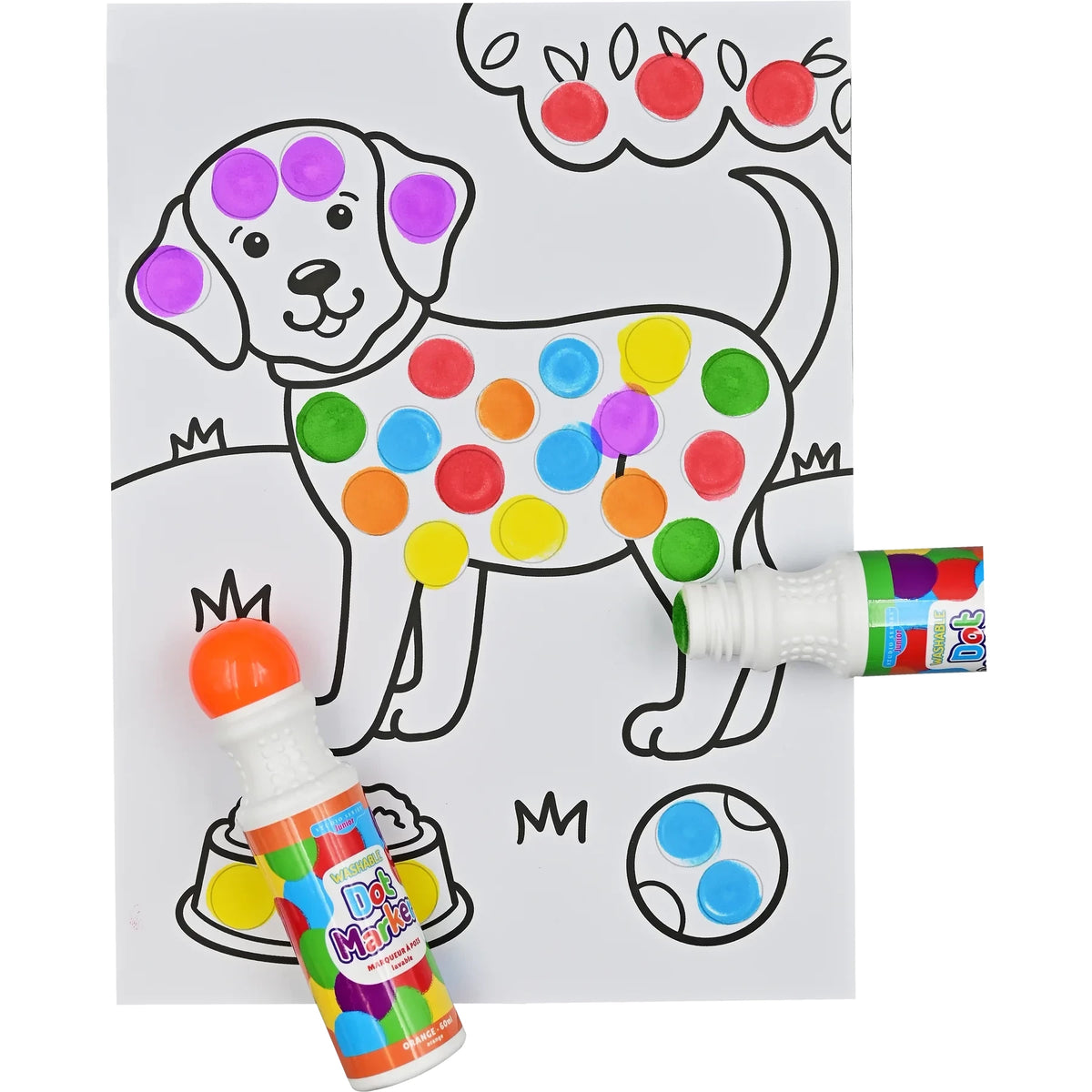 Junior Washable Dot Markers (Set of 6)