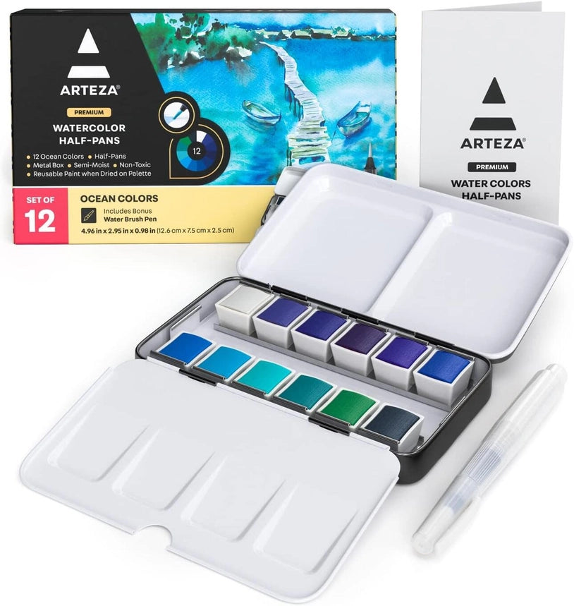 Arteza® Watercolor Half Pans Sets