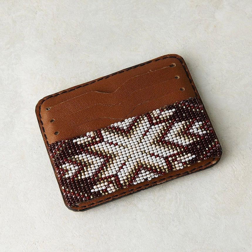 Beaded Leather Wallets