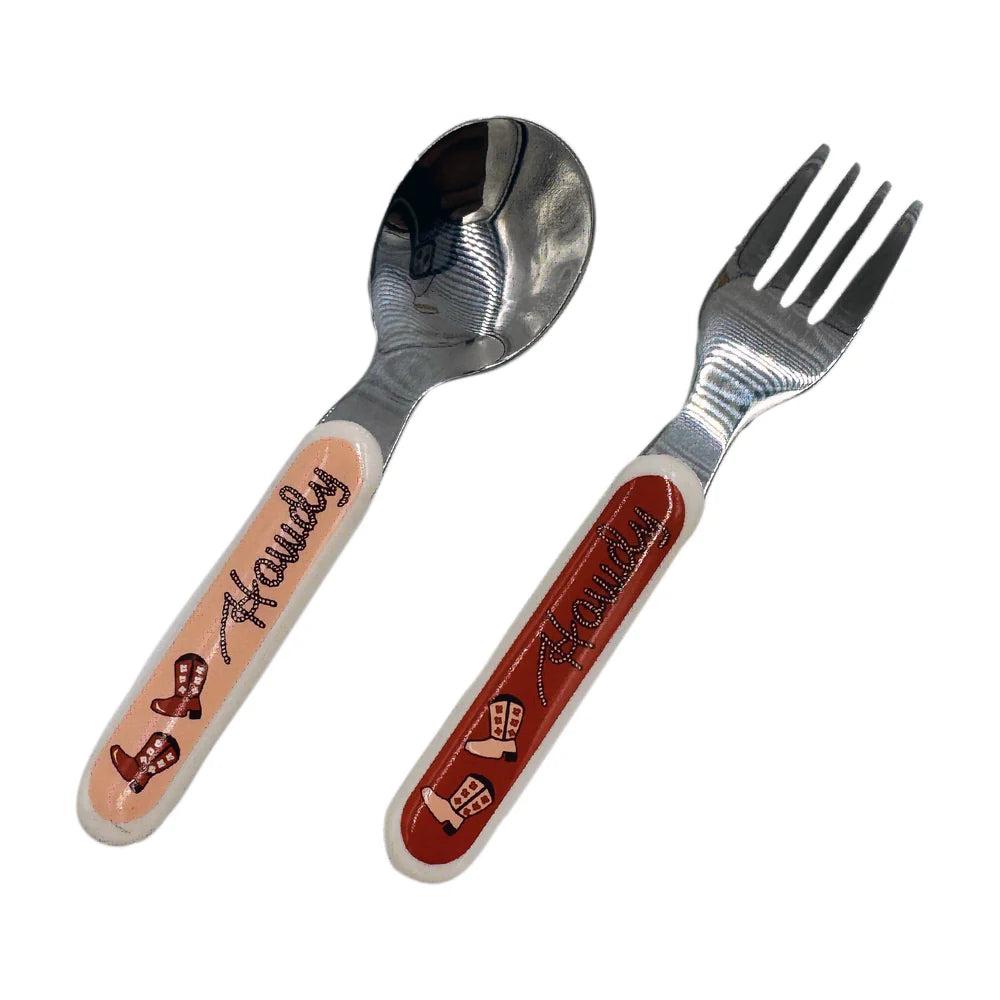 Howdy Cowgirl Kids Silverware Set